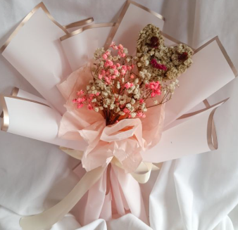 bouquet baby breath ukuran small